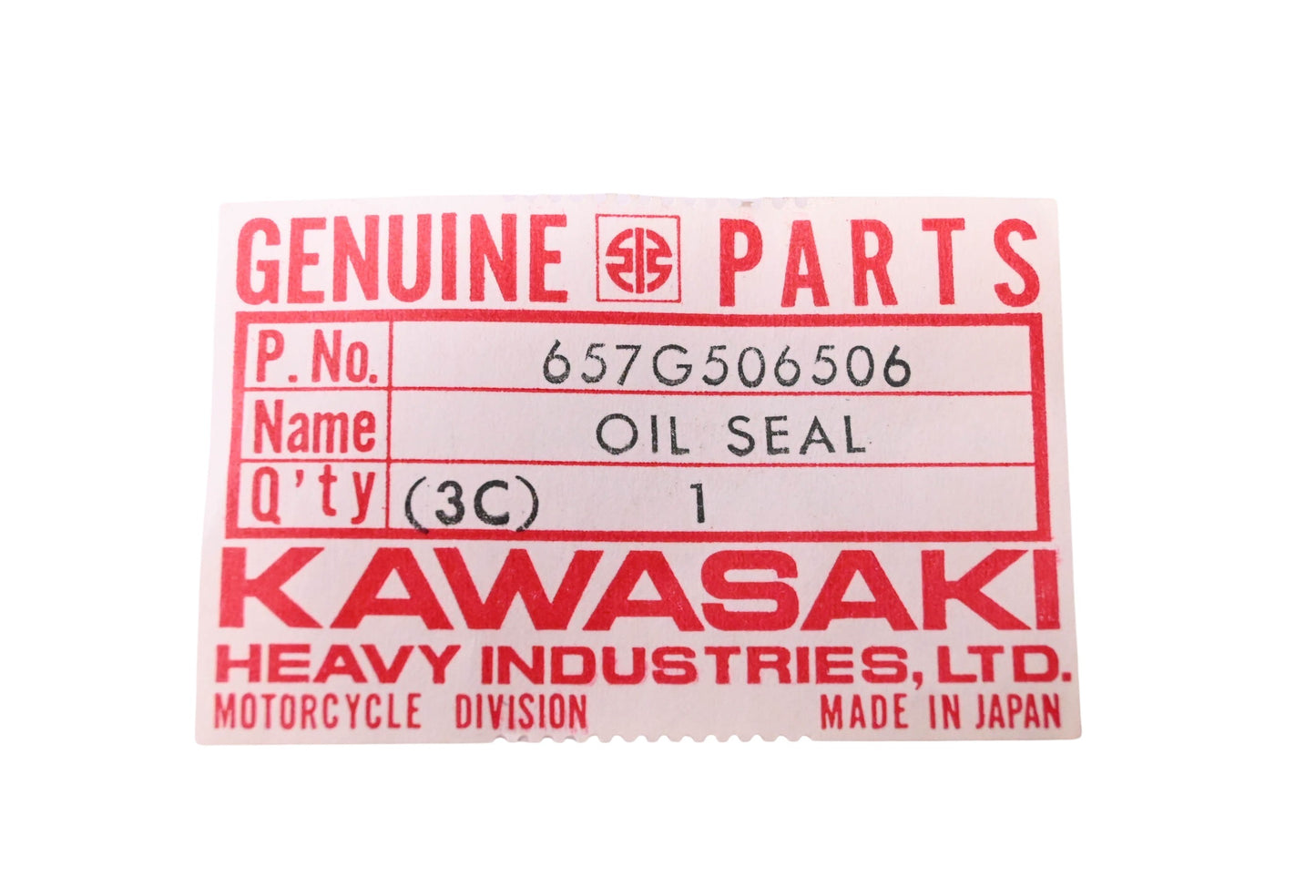 New OEM Kawasaki 657G506506 Oil Seal NOS