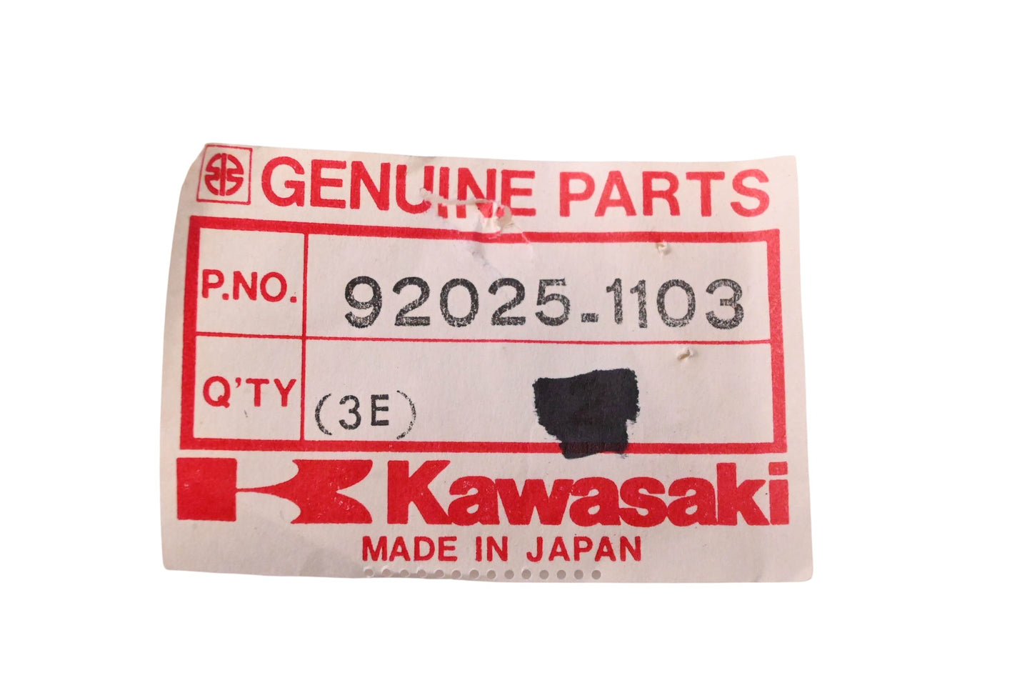 New OEM Kawasaki 92025-1103 Valve Shim 2.65T NOS