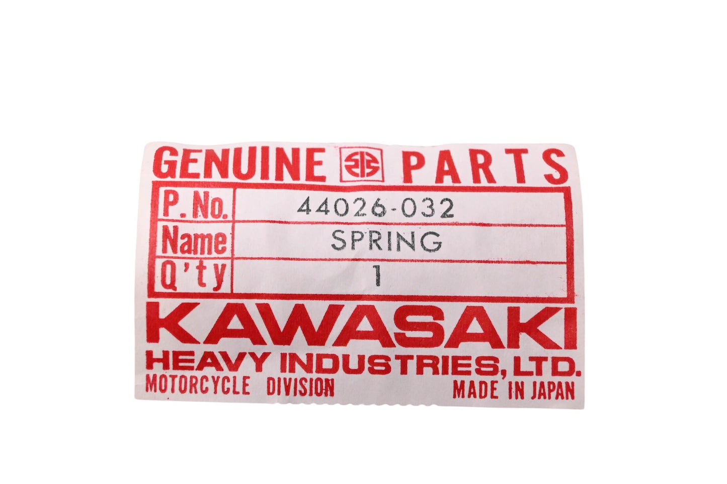 New OEM Kawasaki 44026-032 Fork Spring NOS