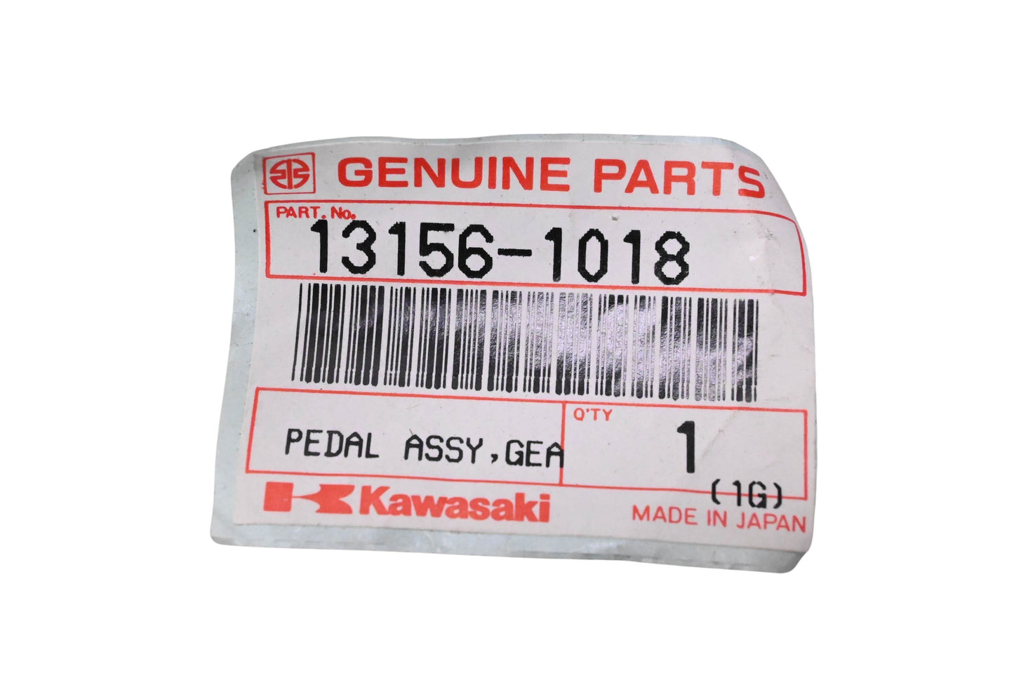 New OEM Kawasaki 13156-1018 Gear Change Pedal Assembly NOS
