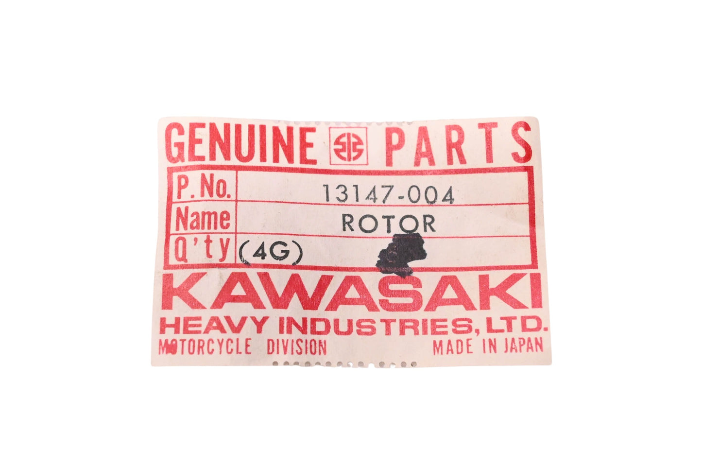 New OEM Kawasaki 13147-004 Neutral Switch Rotor Top NOS