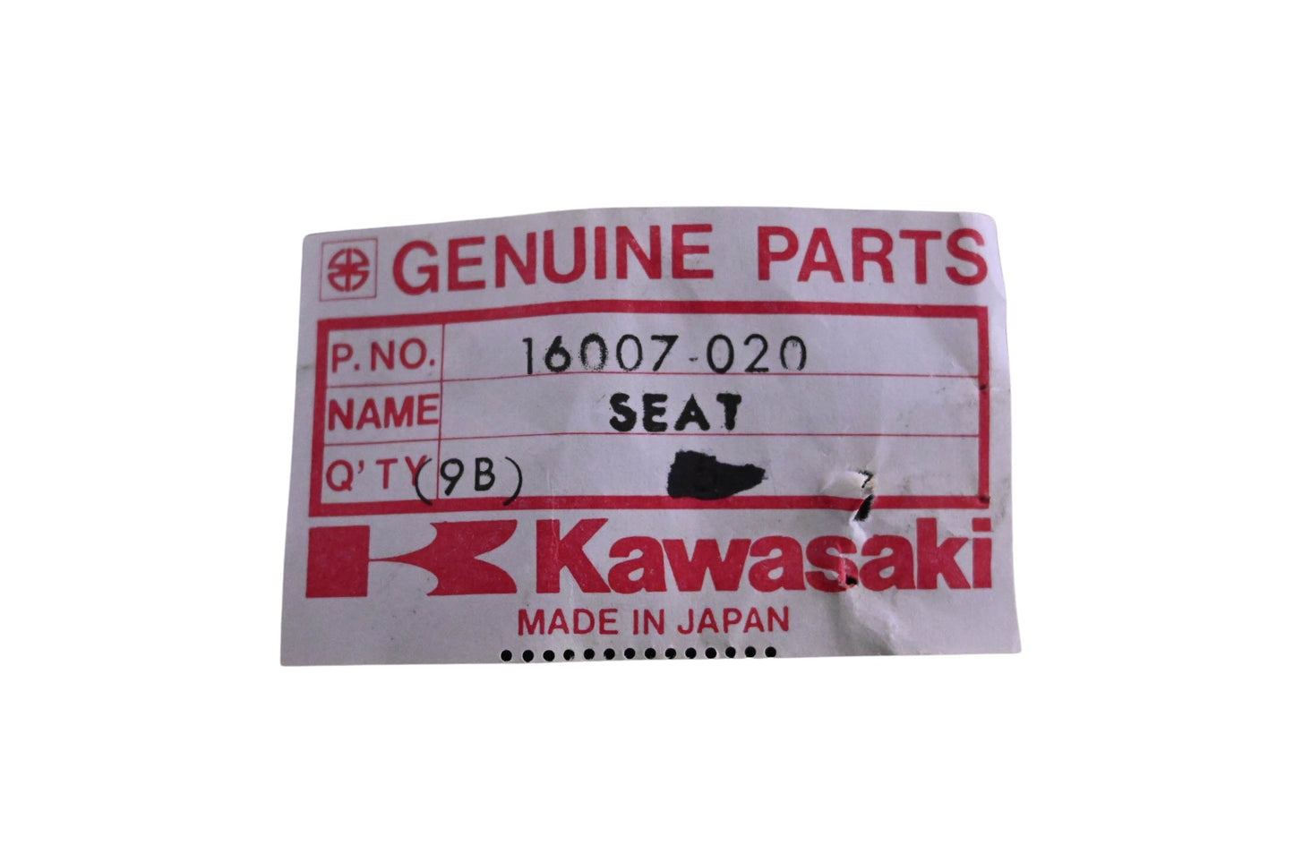 New OEM Kawasaki 16007-020 Throttle Spring Valve Seat NOS