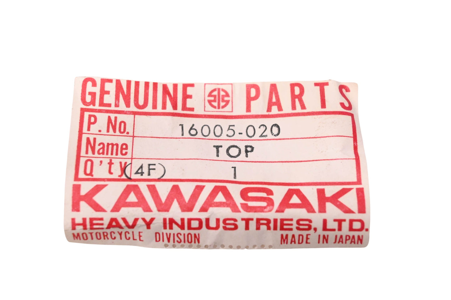 New OEM Kawasaki 16005-020 Mixing Chamber Top NOS