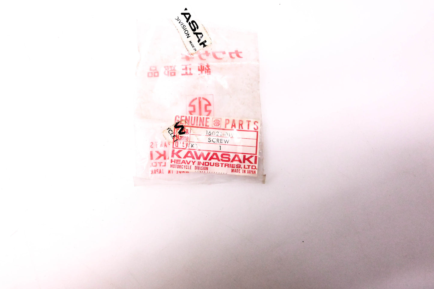 New OEM Kawasaki 16021-019 Carburetor Throttle Stop Adjuster Screw NOS