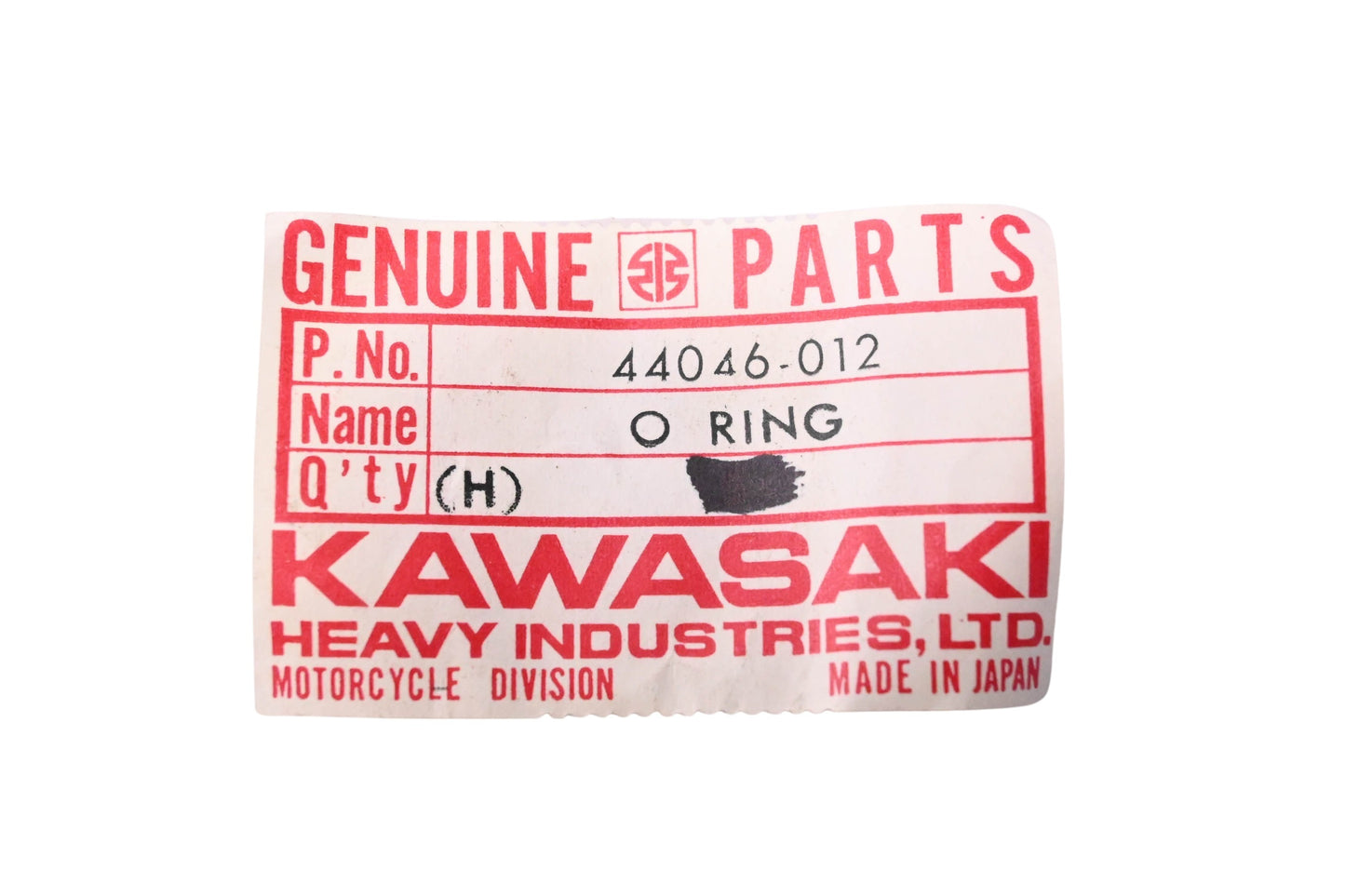 New OEM Kawasaki 44046-012 Outer Tube O-Ring NOS
