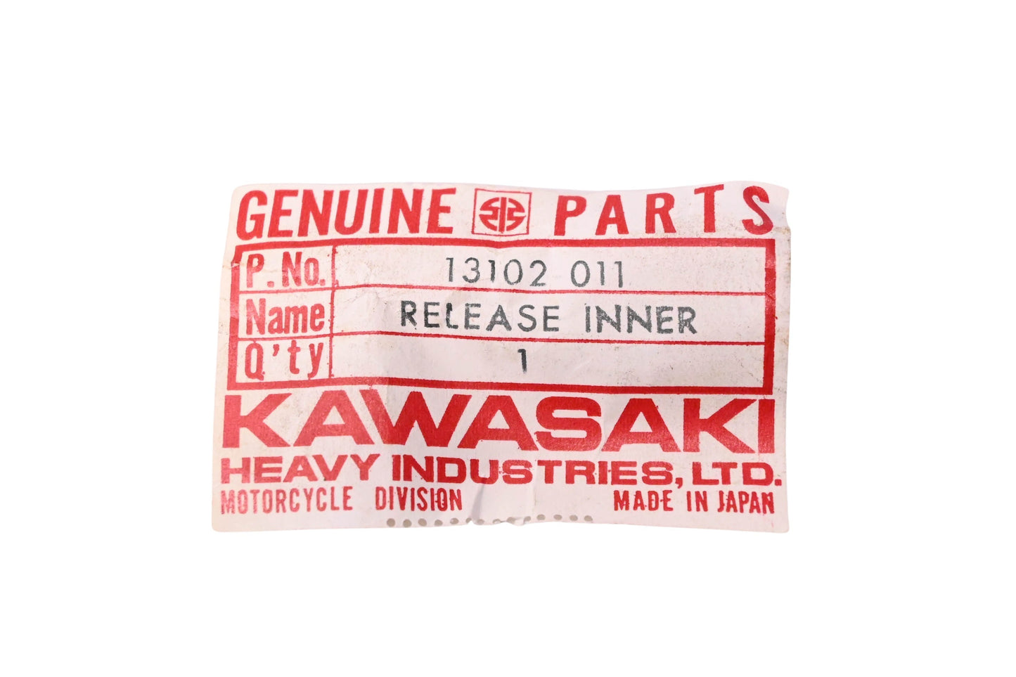 New OEM Kawasaki 13102-011 Inner Clutch Release NOS