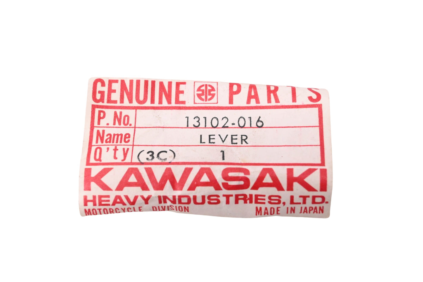 New OEM Kawasaki 13102-016 Clutch Release Arm NOS