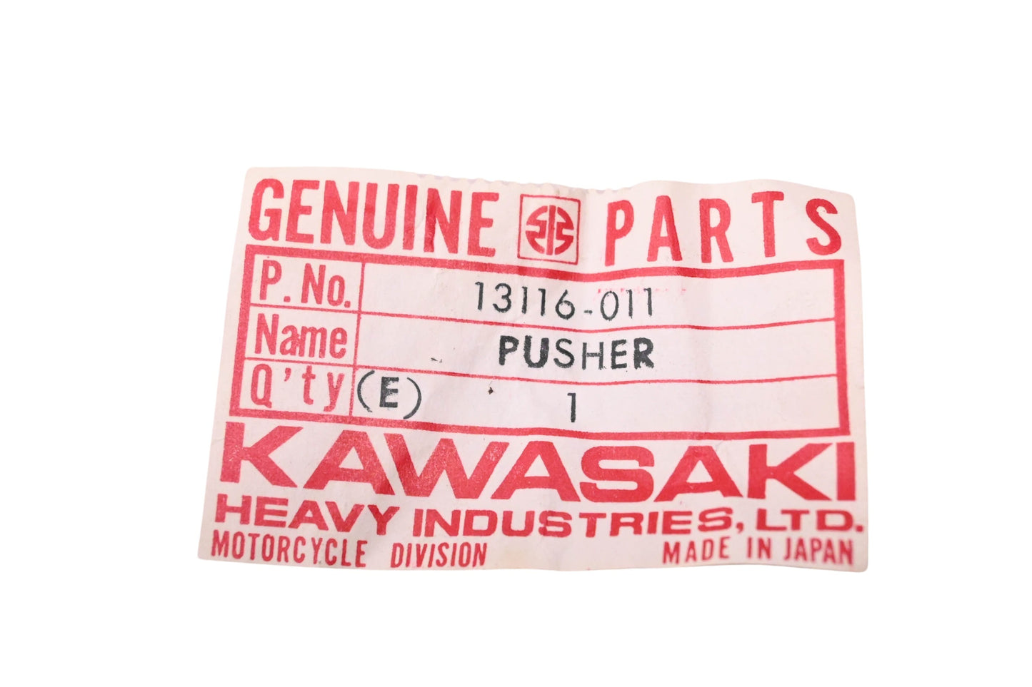 New OEM Kawasaki 13116-011 Clutch Pusher Plate NOS