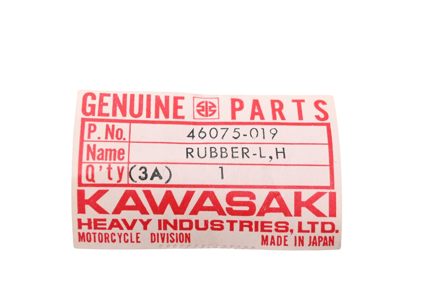 New OEM Kawasaki 46075-019 Left Hand Throttle Grip NOS