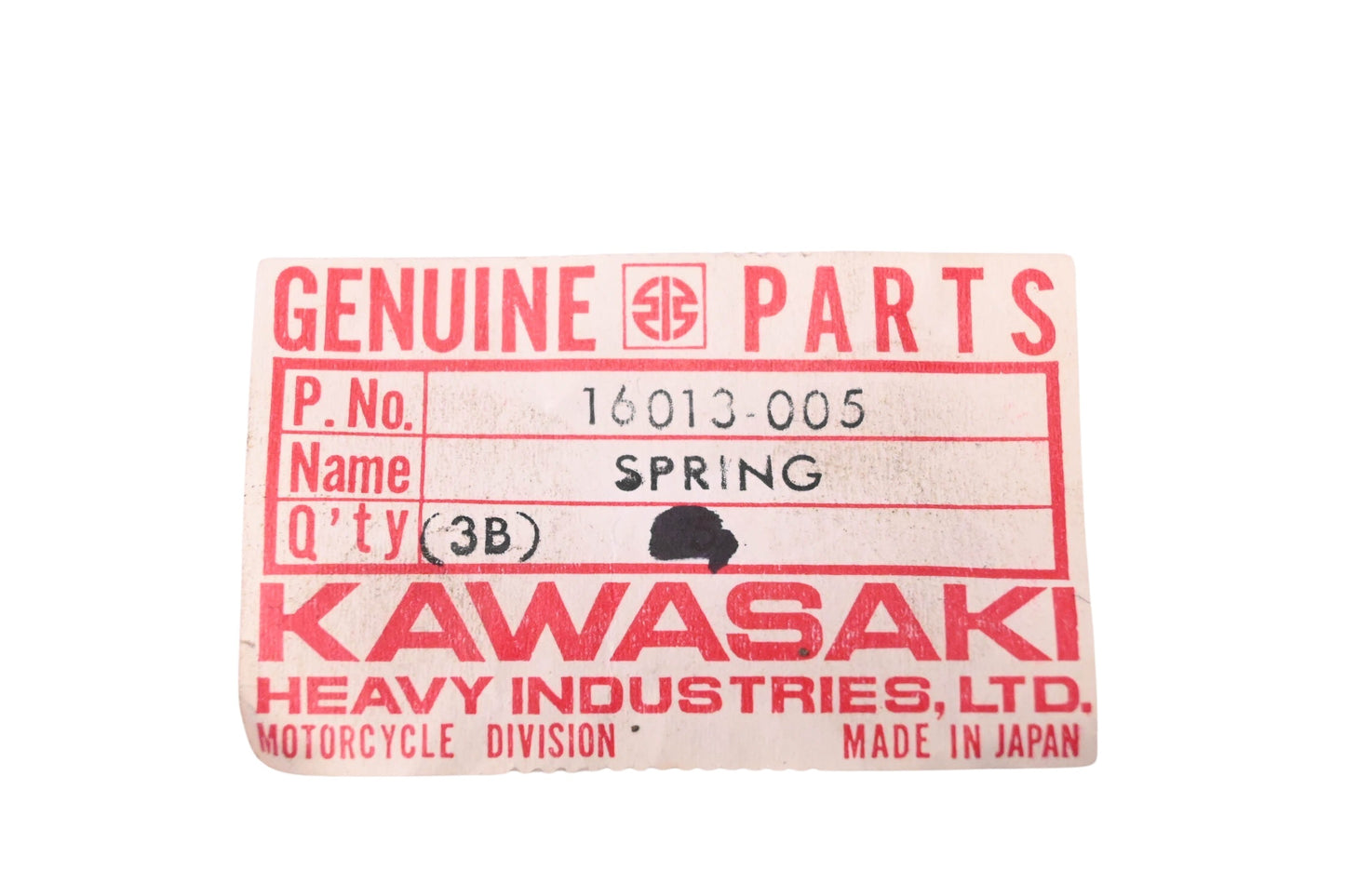 New OEM Kawasaki 16013-005 Starter Plunger Spring NOS