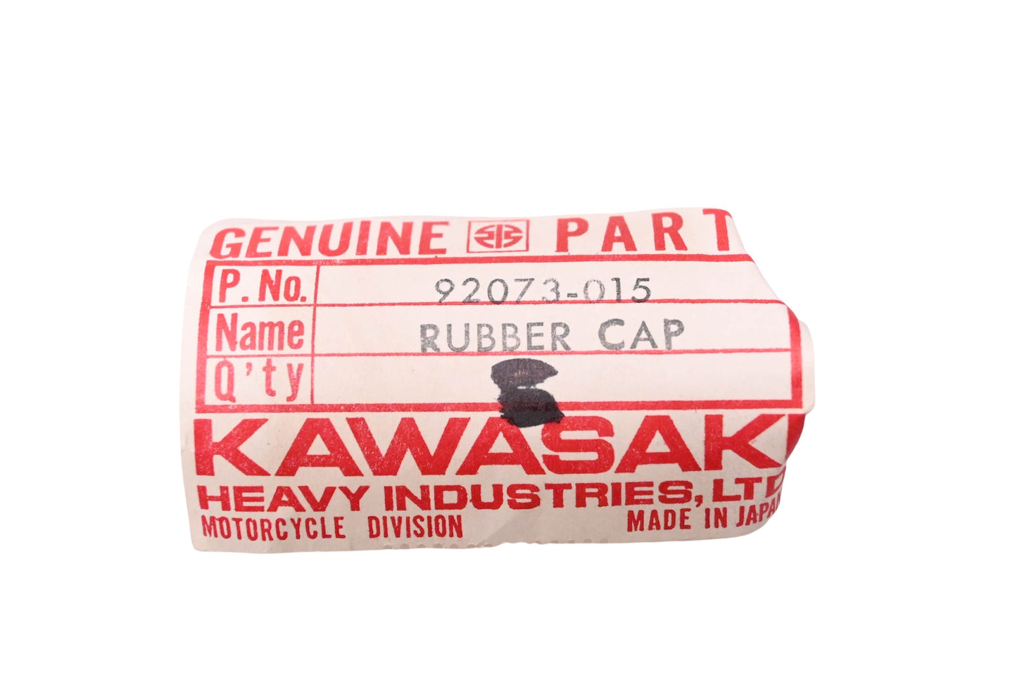 New OEM Kawasaki 92073-015 Rubber Clutch Cover Cap NOS