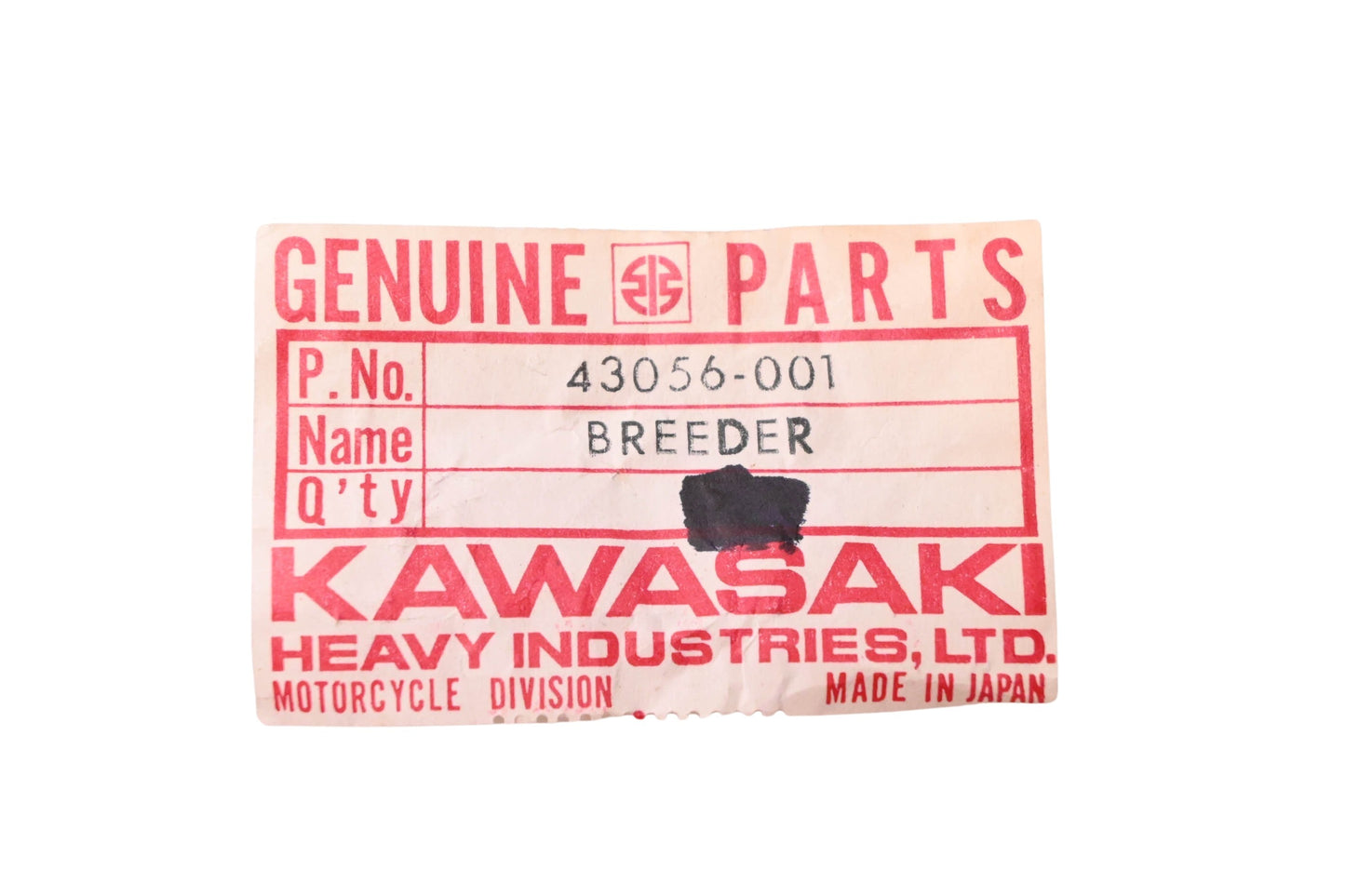 New OEM Kawasaki 43056-001 Bleeder NOS