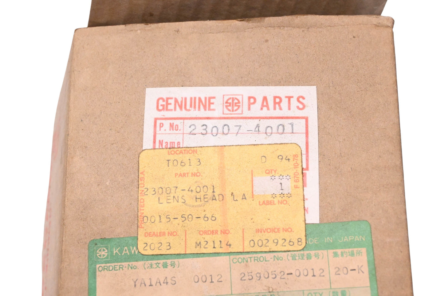 New OEM Kawasaki 23007-4001 Headlight Lens NOS
