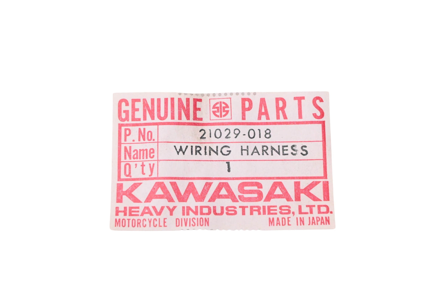 New OEM Kawasaki 21029-018 Magneto Wiring Harness NOS