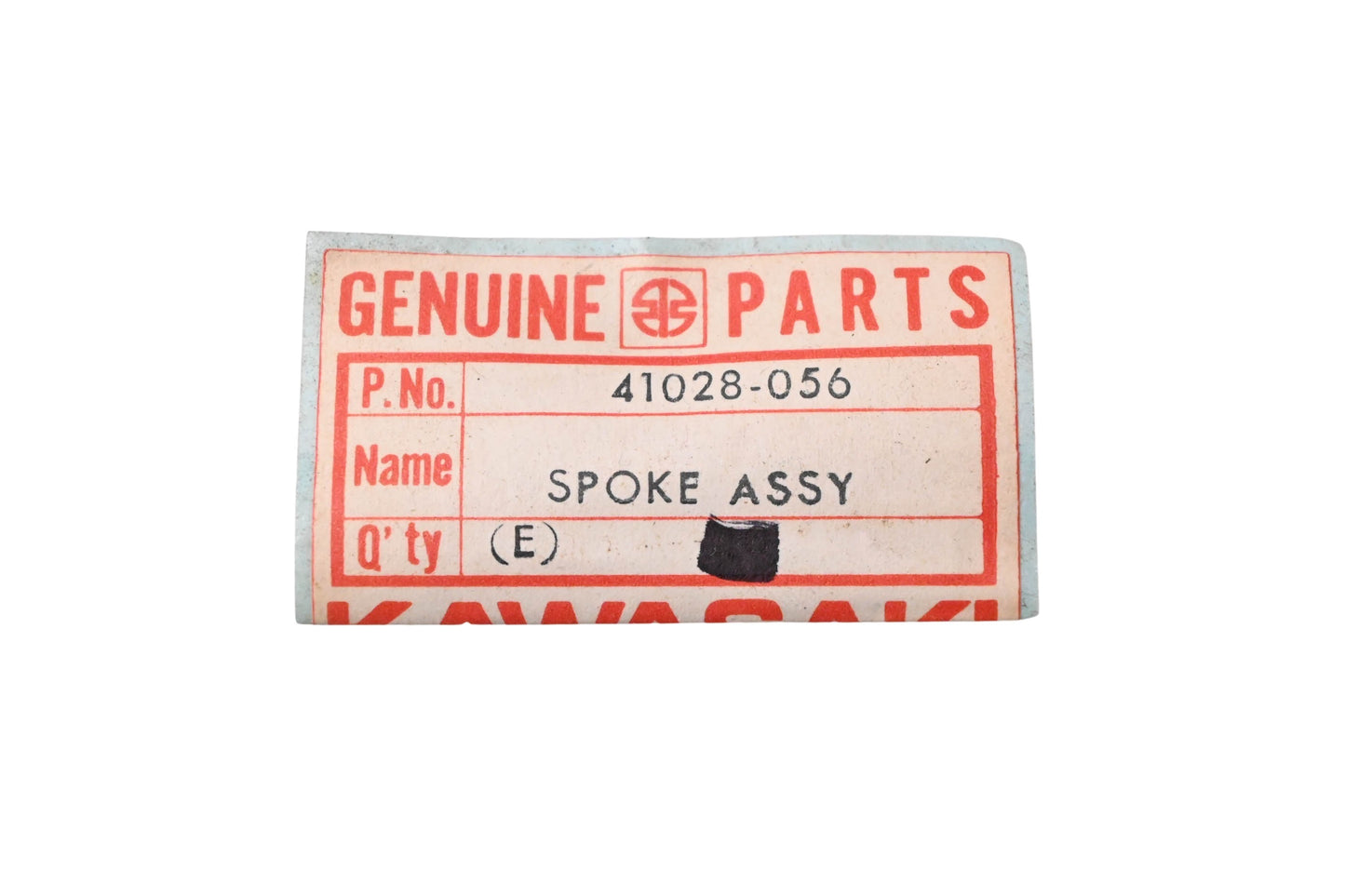 New OEM Kawasaki 41028-056 Rear Outer Spoke Assembly NOS