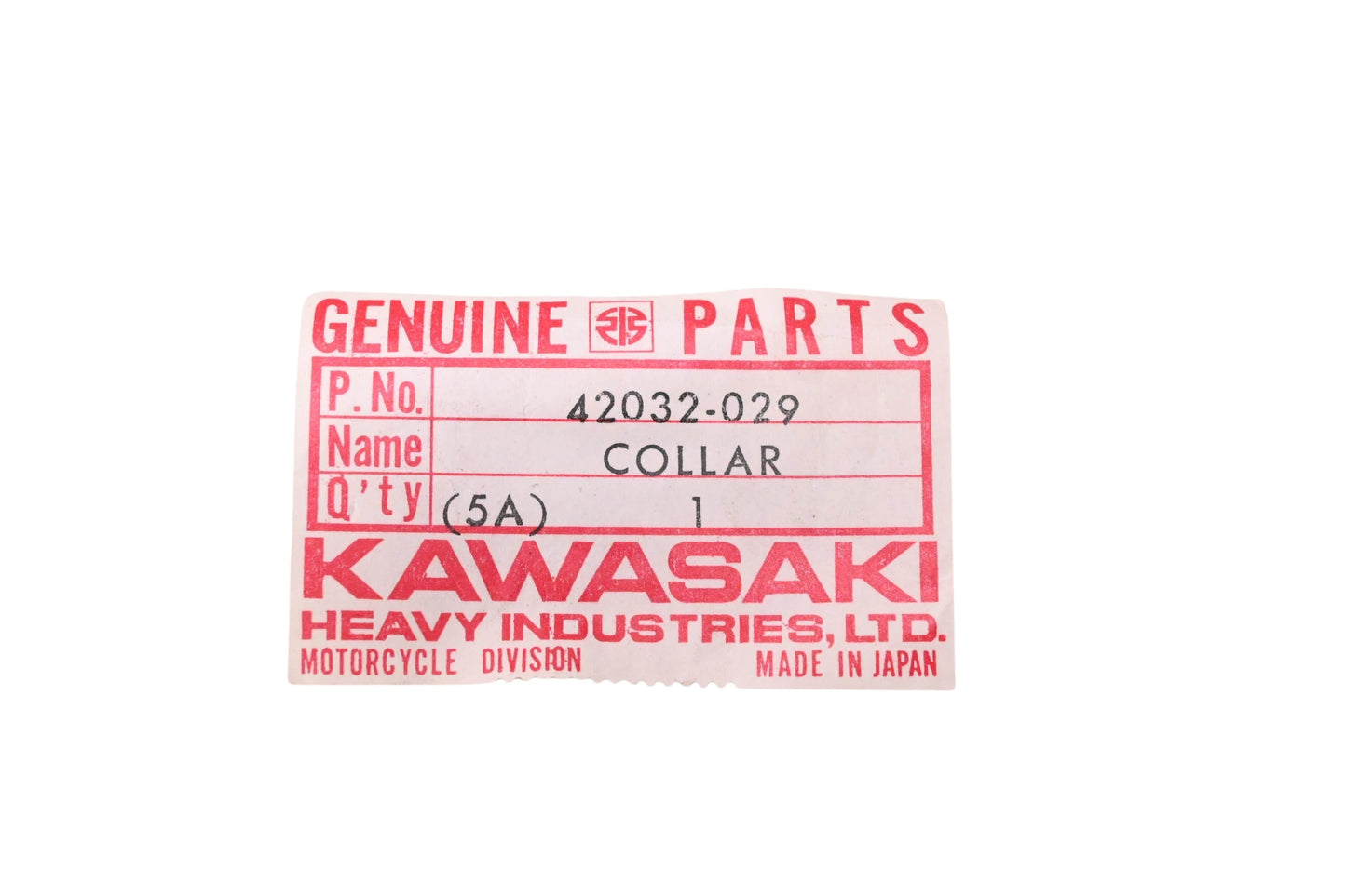 New OEM Kawasaki 42032-029 Rear Axle Spacer NOS