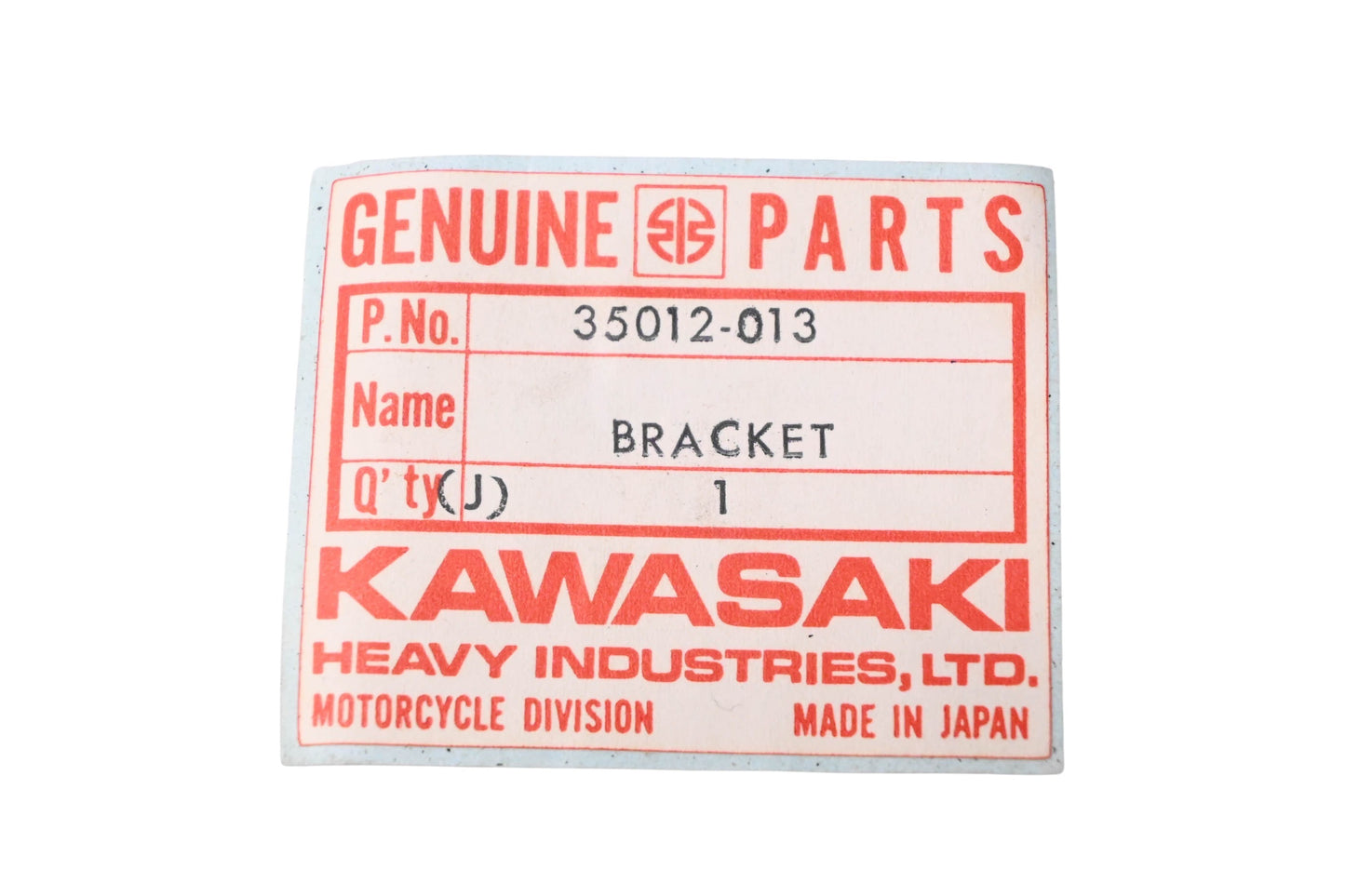 New OEM Kawasaki 35012-013 Front Fender Bracket NOS
