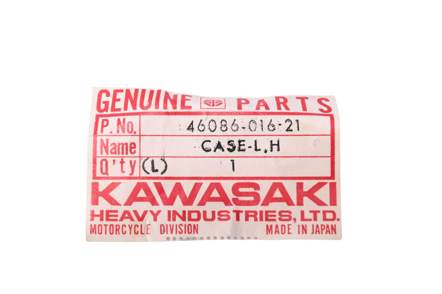 New OEM Kawasaki 46086-016-21 Left Upper Switch Case NOS
