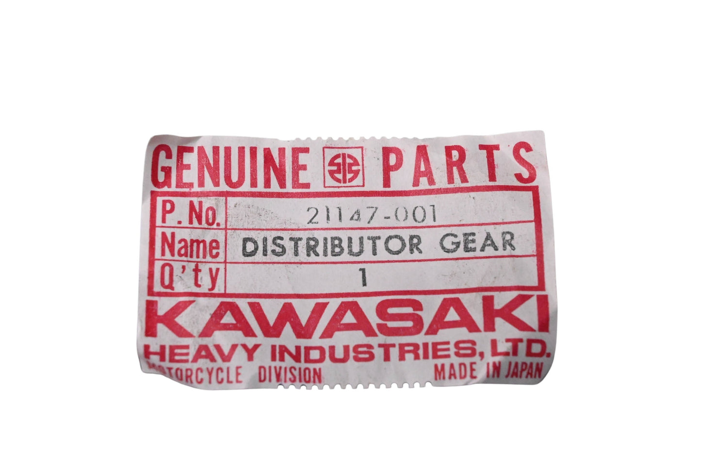 New OEM Kawasaki 21147-001 Distributor Gear NOS
