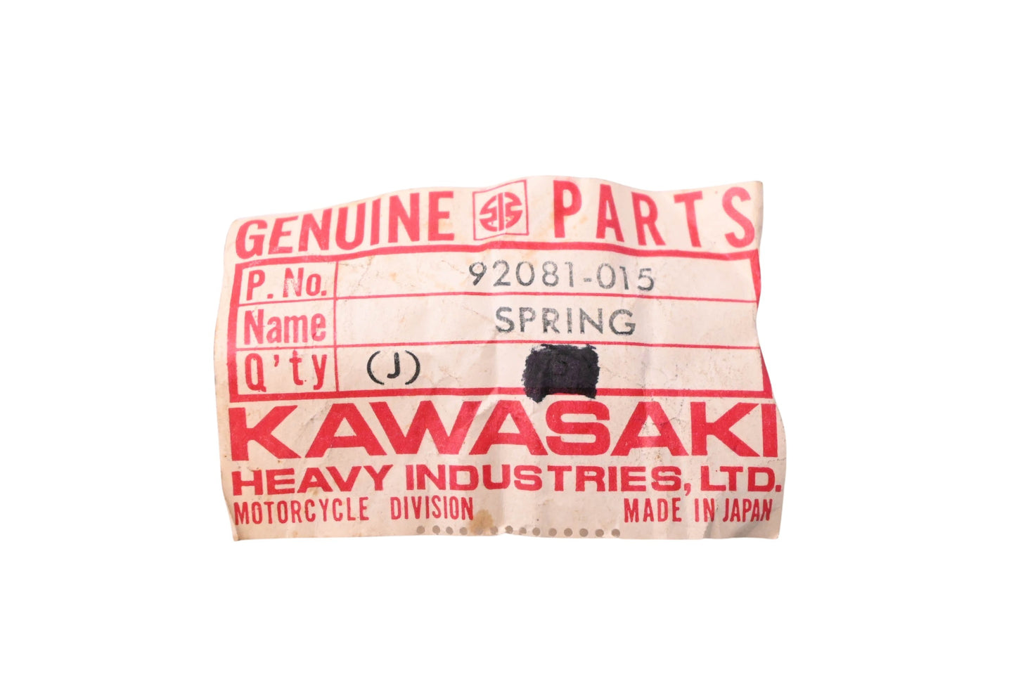 New OEM Kawasaki 92081-015 Clutch Damper Spring NOS