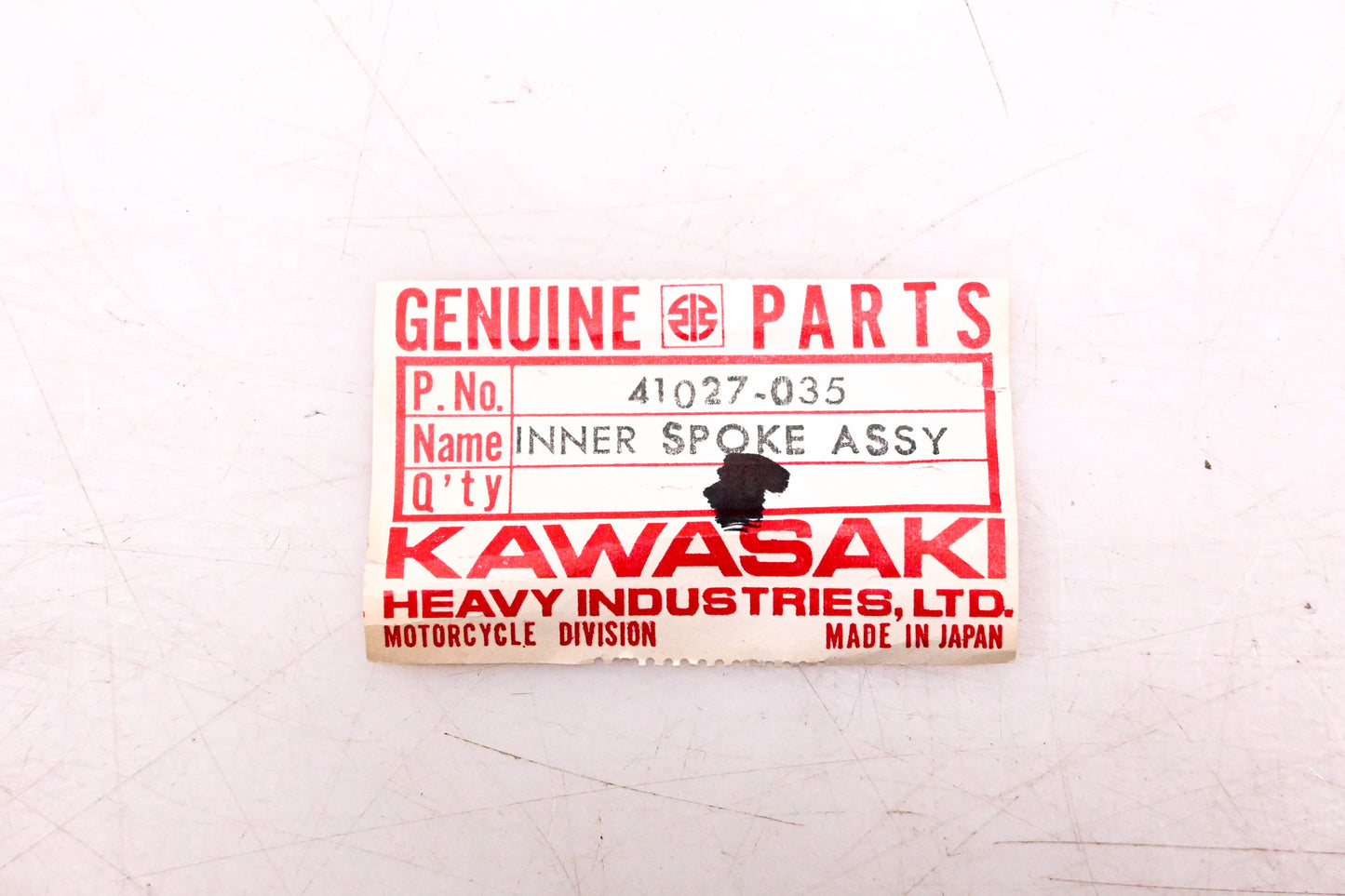 New OEM Kawasaki 41027-035 Front Inner Spokes & Nipples Qty 10 NOS
