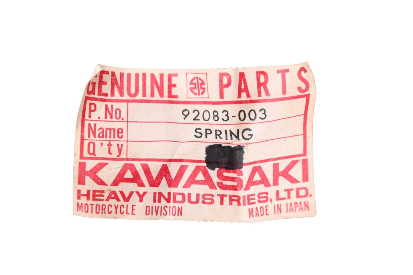 New OEM Kawasaki 92083-003 Kickstarter Spring NOS