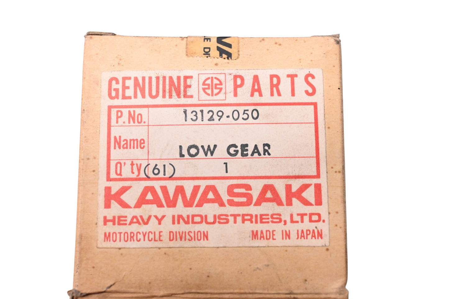 New OEM Kawasaki 13129-050 Low Gear NOS