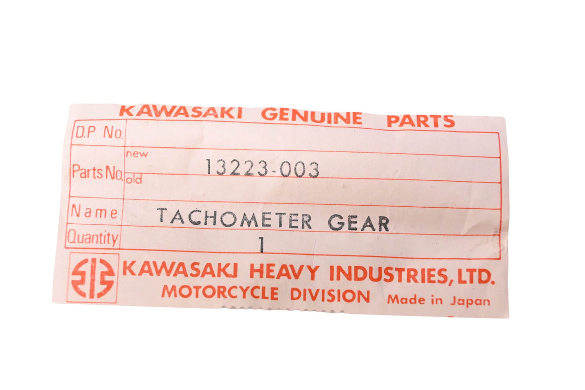 New OEM Kawasaki 13223-003 Tachometer Gear NOS