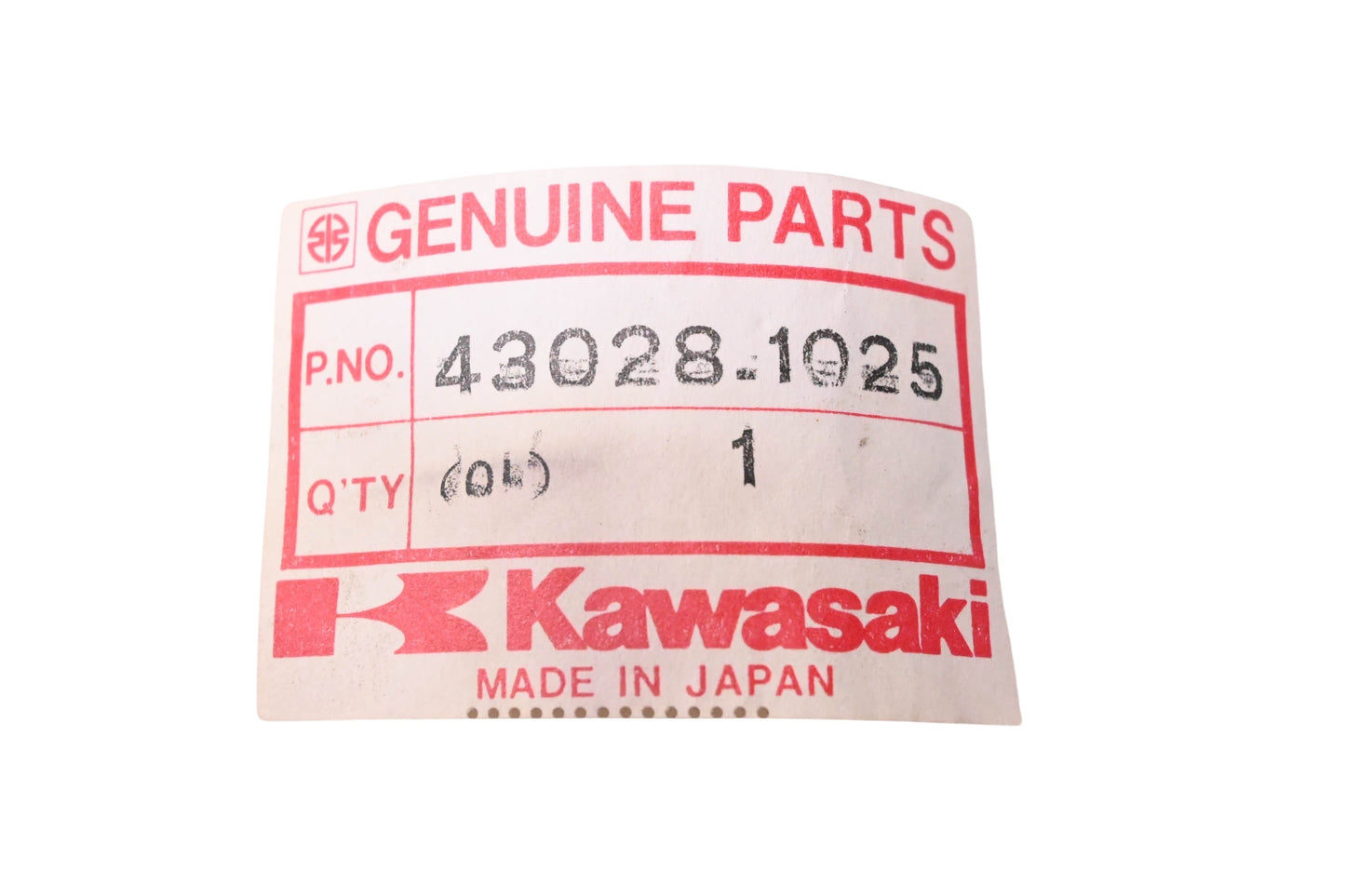 New OEM Kawasaki 43028-1025 Mikuni Carburetor Diaphragm Valve NOS