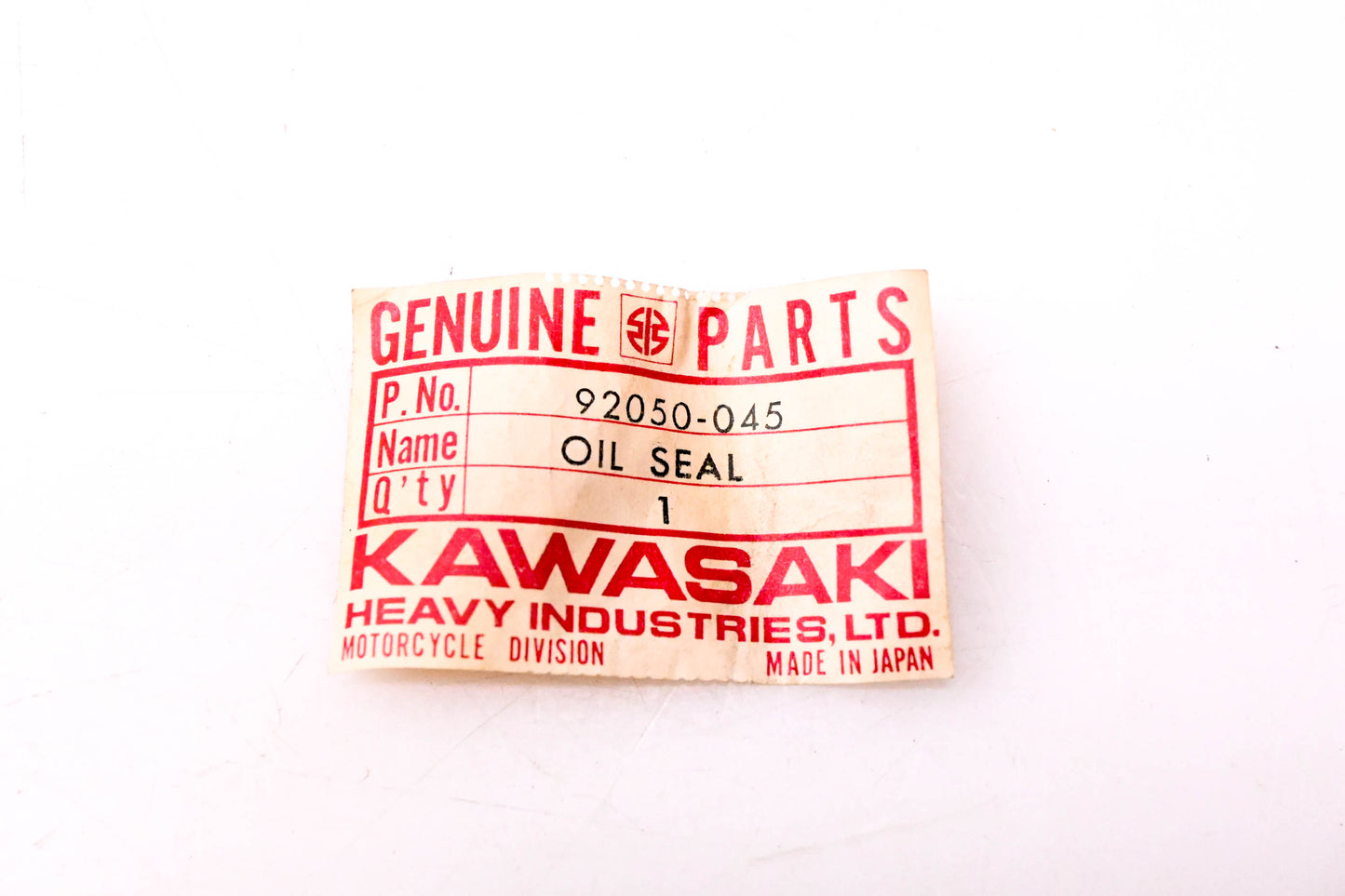 New OEM Kawasaki 92050-045 Oil Seal NOS