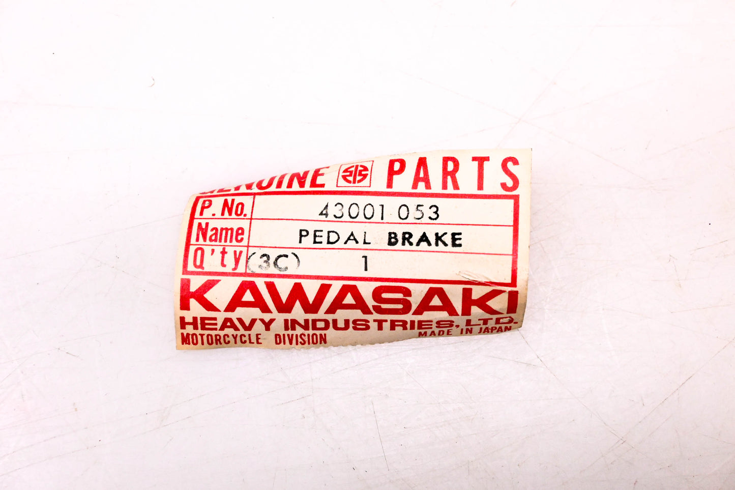New OEM Kawasaki 43001-053 Brake Pedal NOS