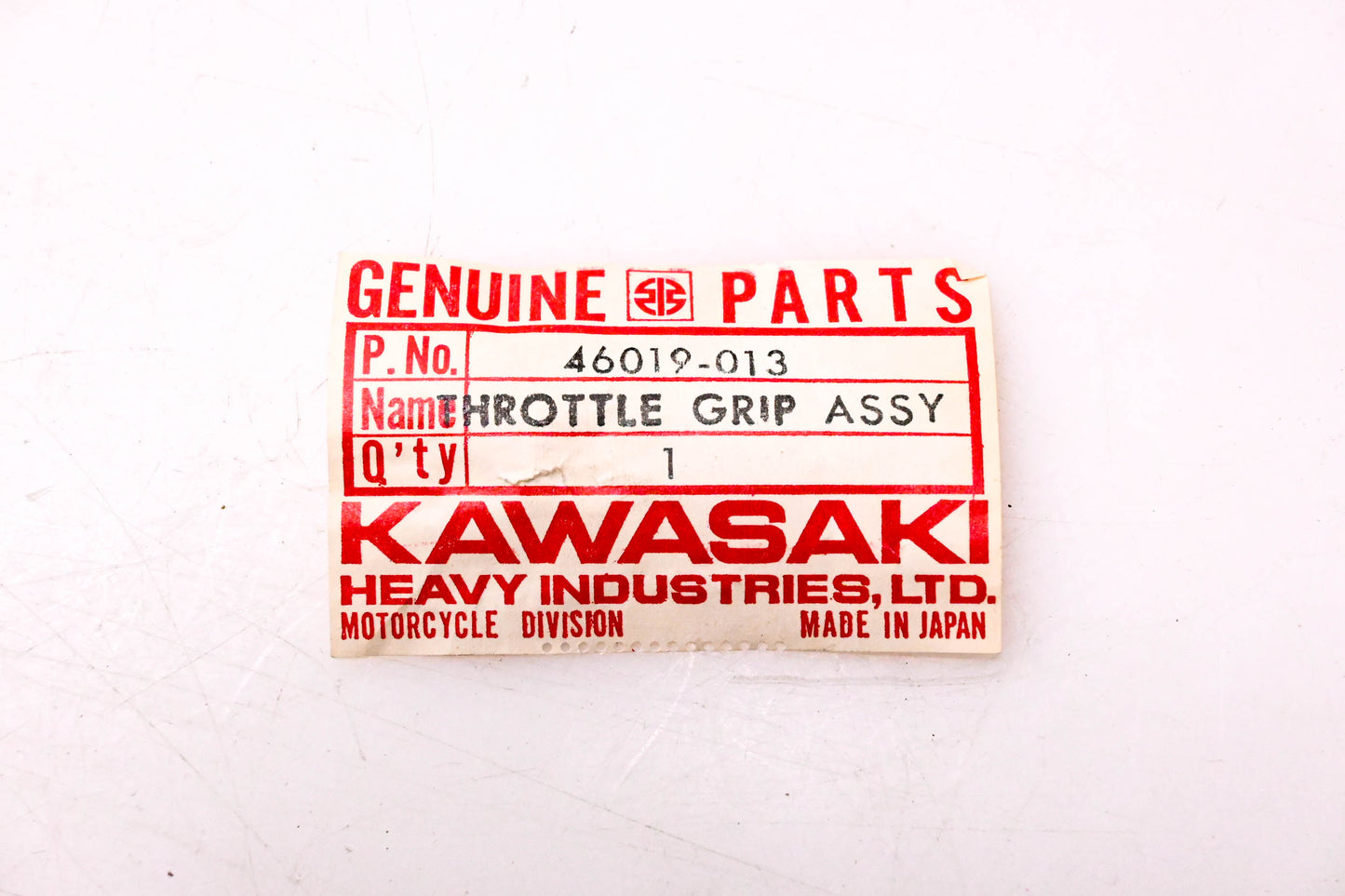 New OEM Kawasaki 46019-013 Throttle Grip Assembly NOS