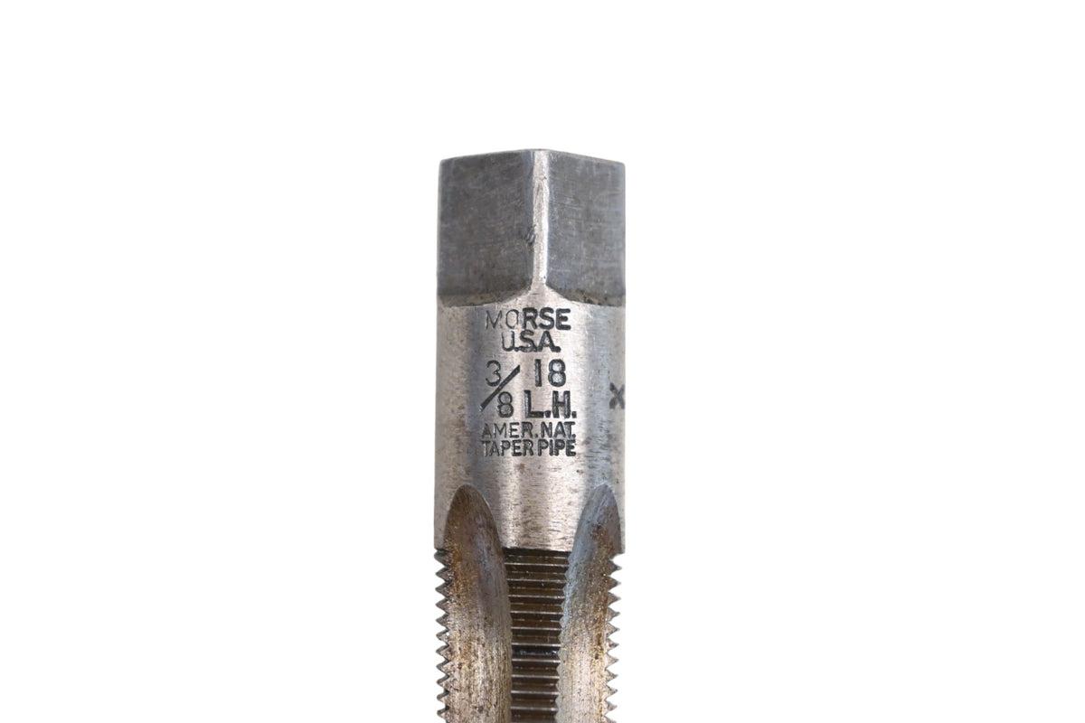 Morse BQ001-8 3/8"-18 LH Pipe Taper Hand Tap