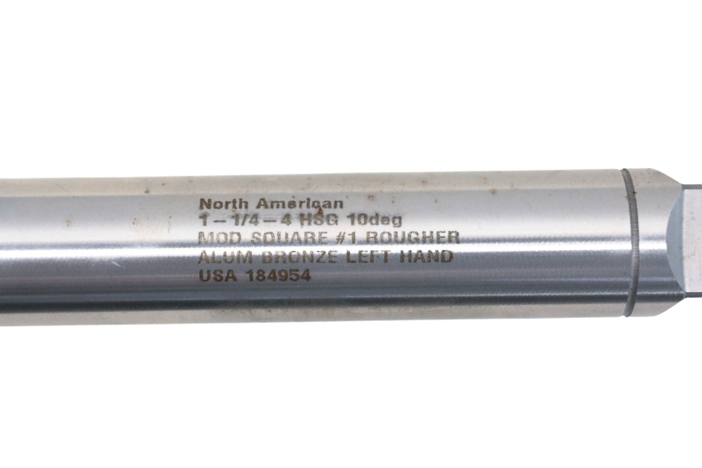 North American Tool Company DB002-7 1-1/4"-4 HS G 10deg LH Mod Square #1 Rougher Hand Tap NOS