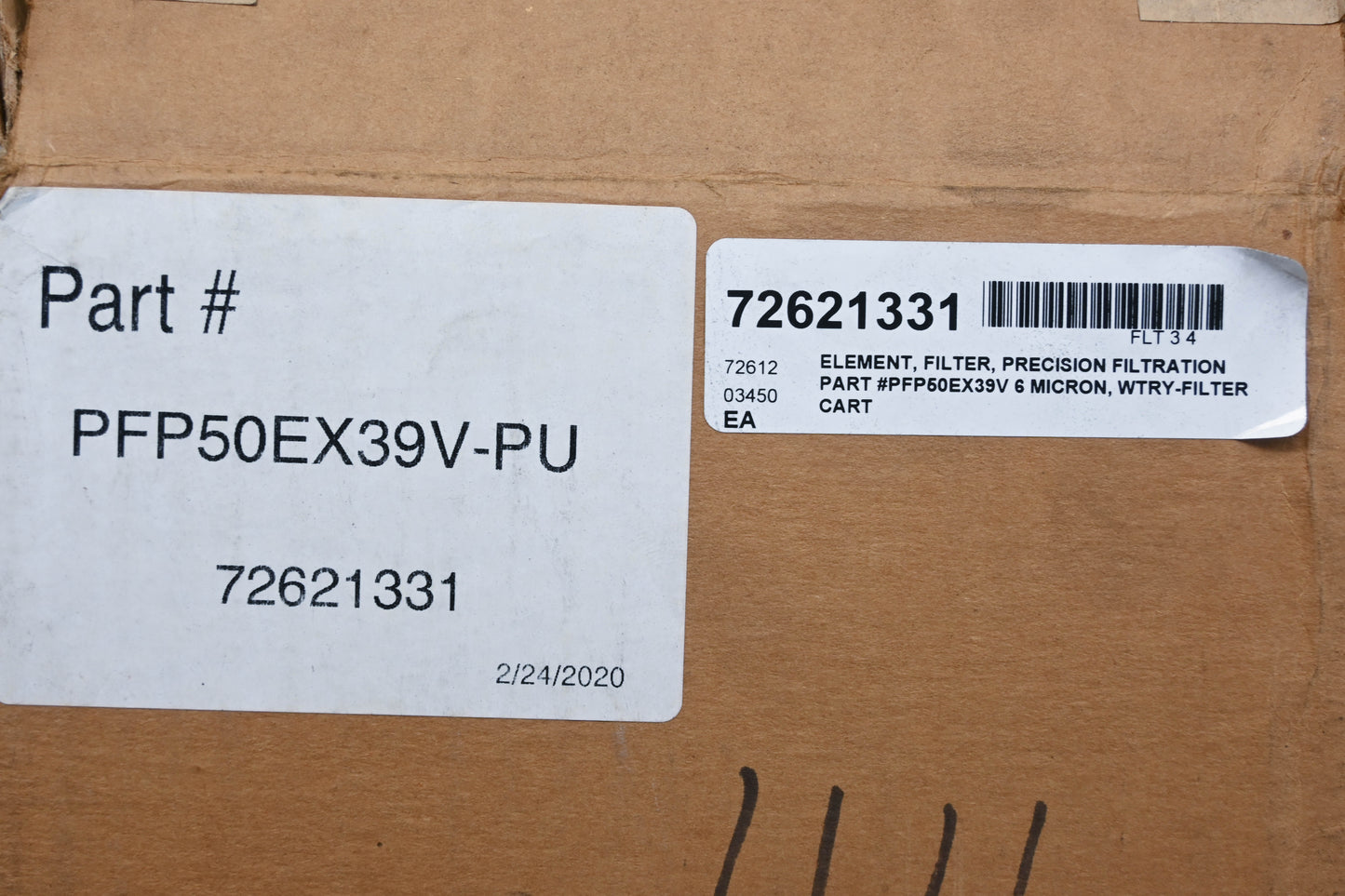 Precision PFP50EX39V-PU, 72621331 Water Filter Element NOS
