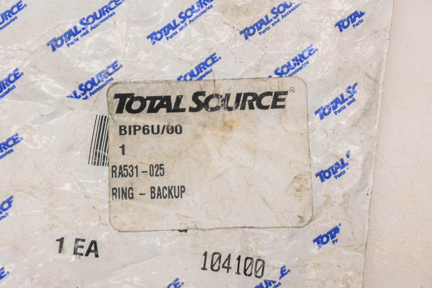 Total Source BIP6U/00, RA531-025, 531-025 Raymond Backup Ring NOS