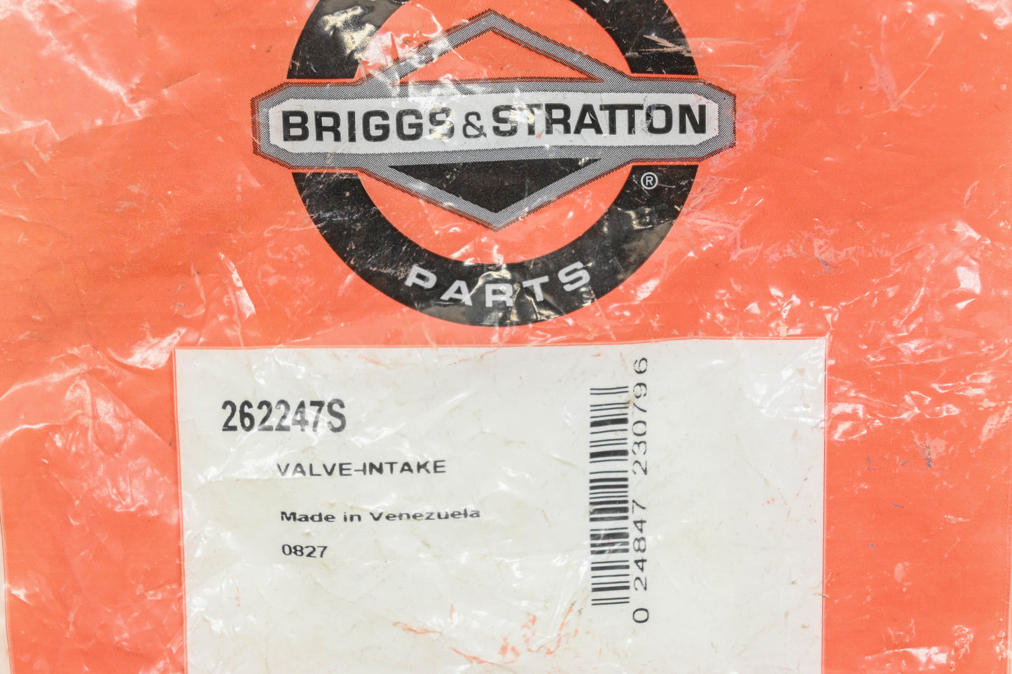 New OEM Briggs & Stratton 262247S Intake Valve NOS