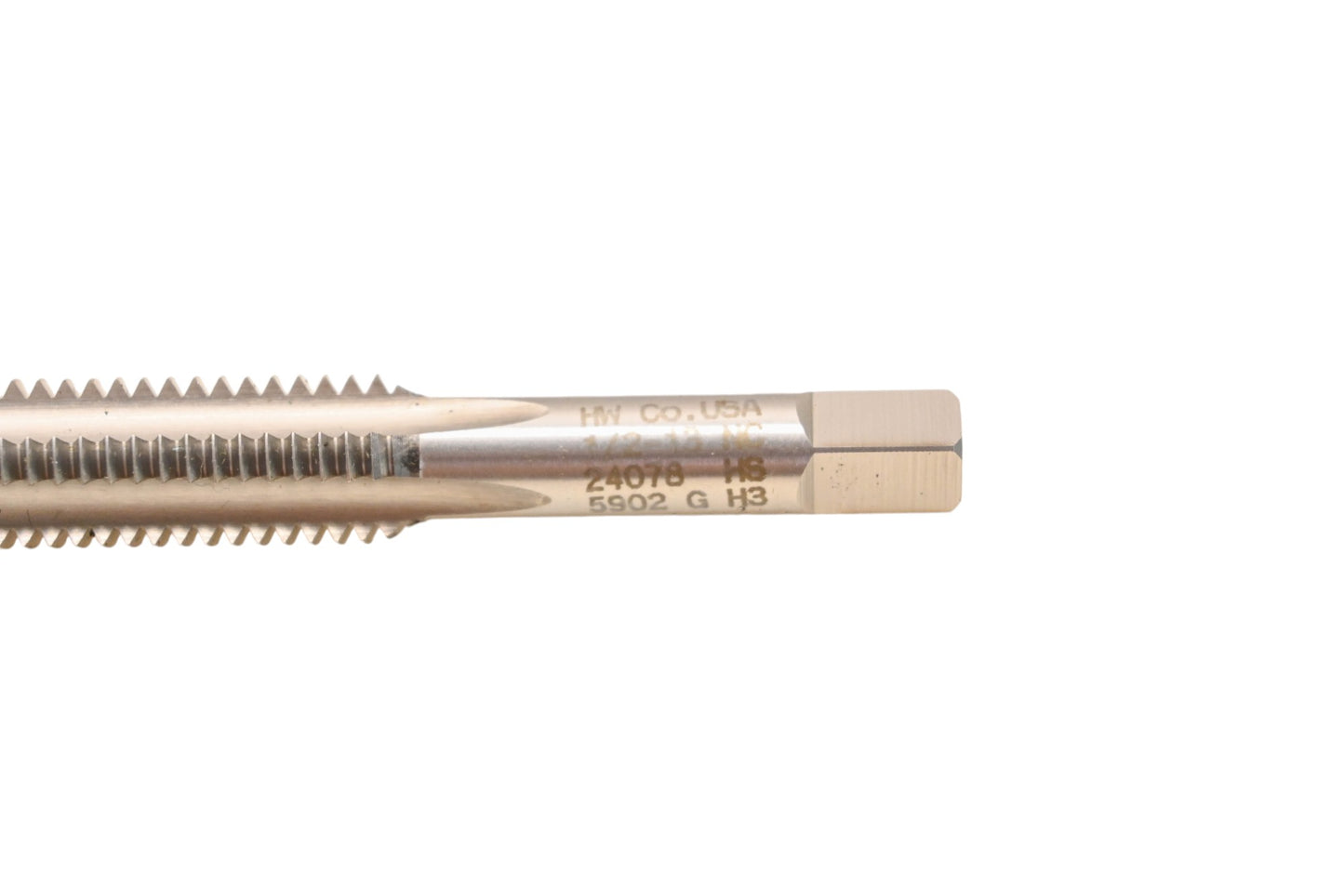Hanson-Whitney 24078 1/2"-13 N.C. GH3 Bottoming Hand Tap NOS
