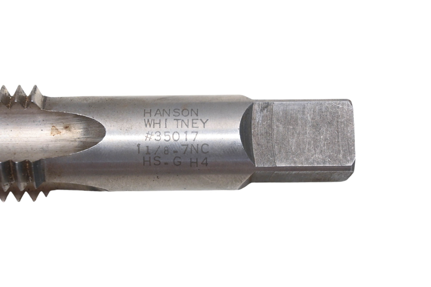 Hanson-Whitney 35017 1 1/8"-7 NC HSG H4 Plug Hand Tap