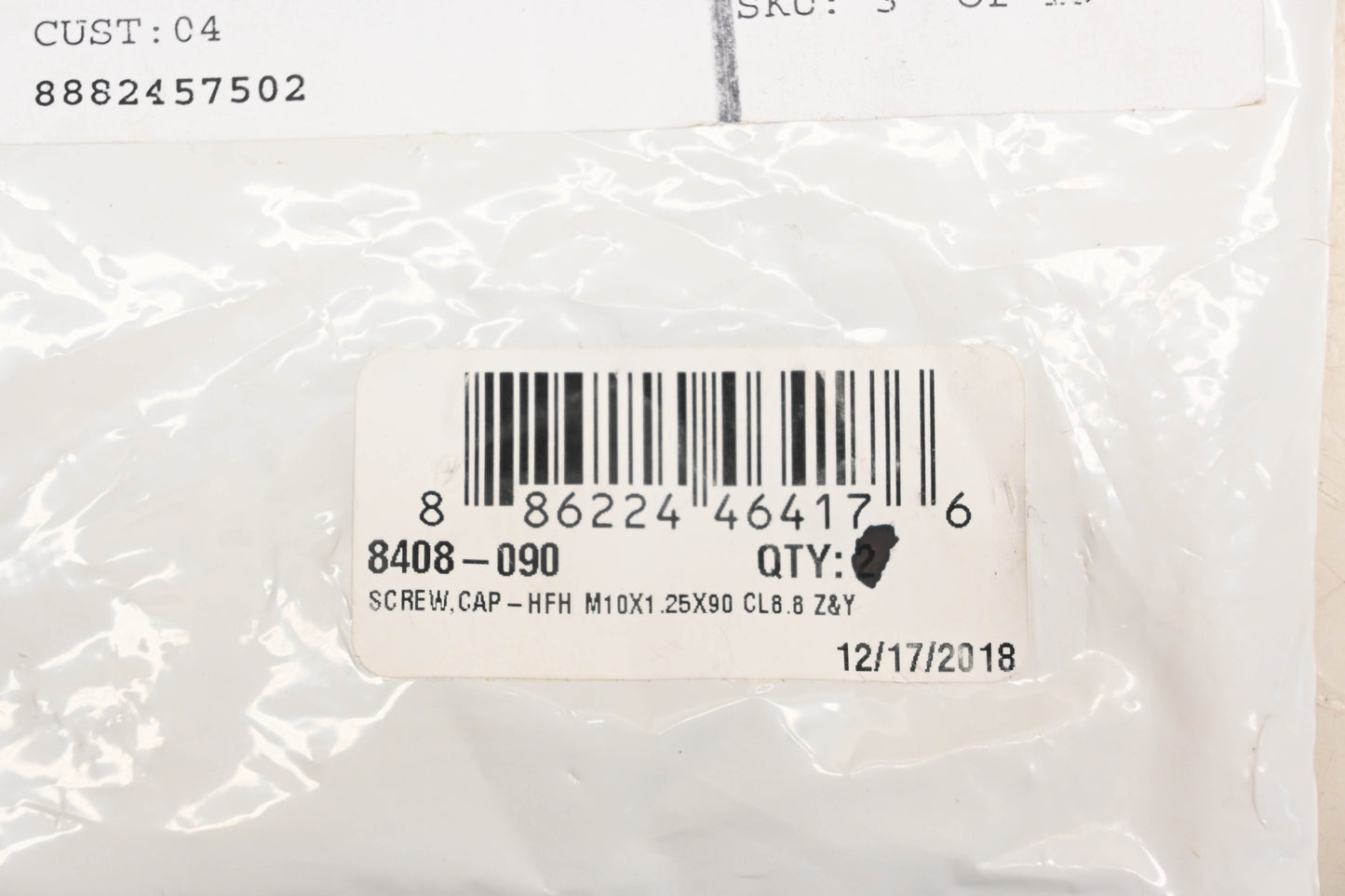 New OEM Arctic Cat 8408-090 Hex Flanged Cap Screw NOS