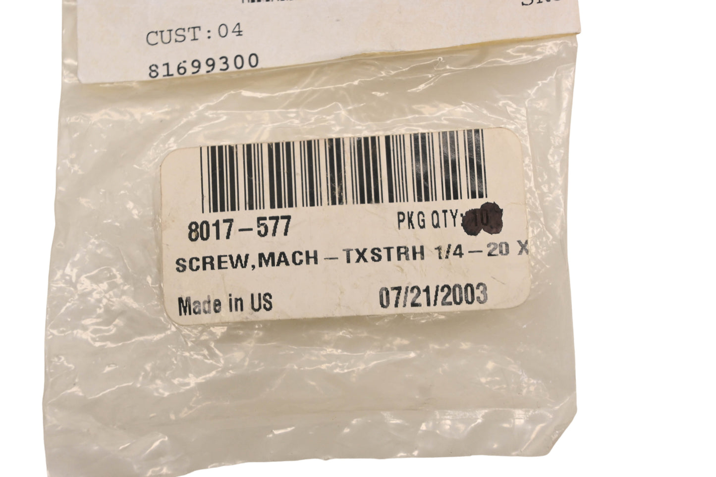 New OEM Arctic Cat 8017-577 Screws Qty 7 NOS