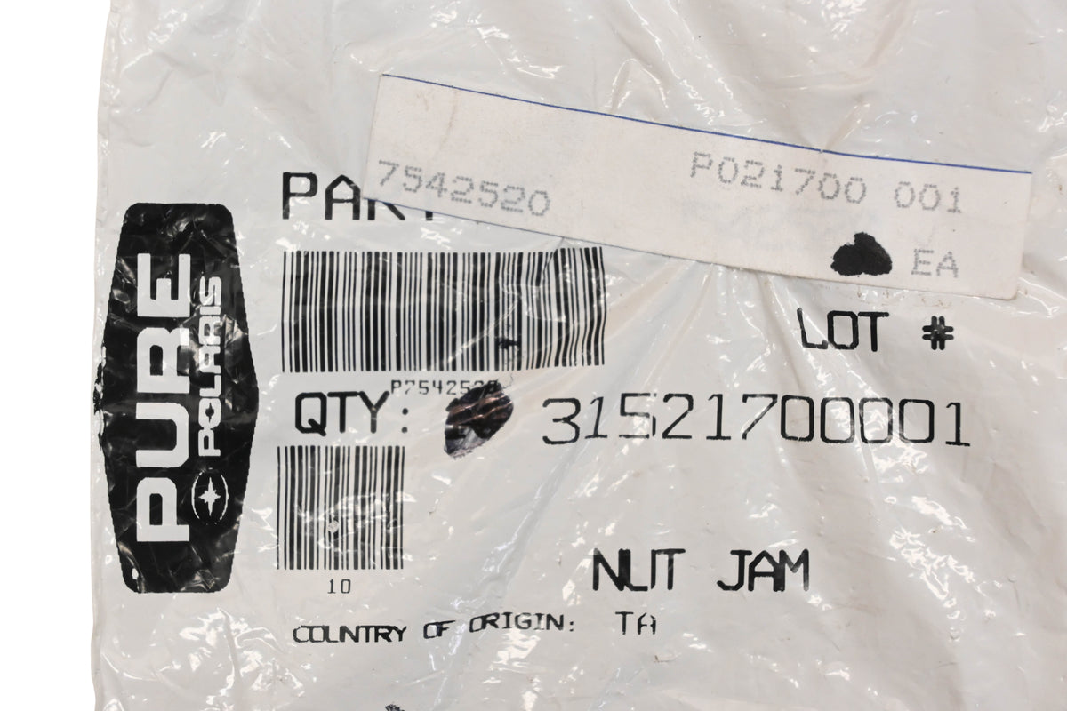 New OEM Polaris 7542520 Jam Nuts Qty 4 NOS