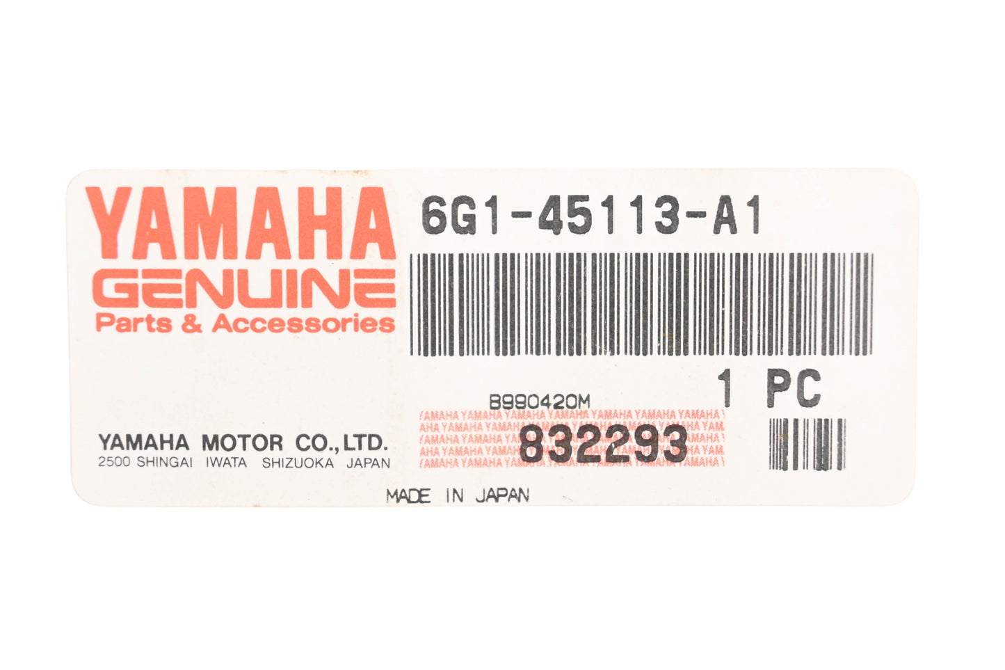 New OEM Yamaha 6G1-45113-A1-00 Upper Casing Gasket NOS