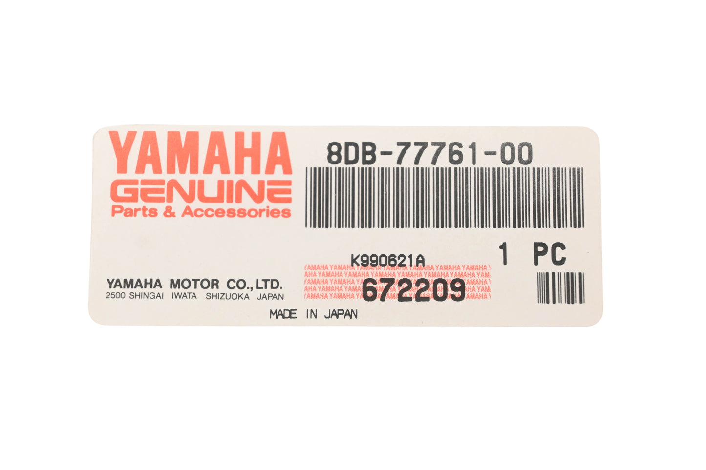 New OEM Yamaha 8DB-77761-00-00 Warning Decal NOS