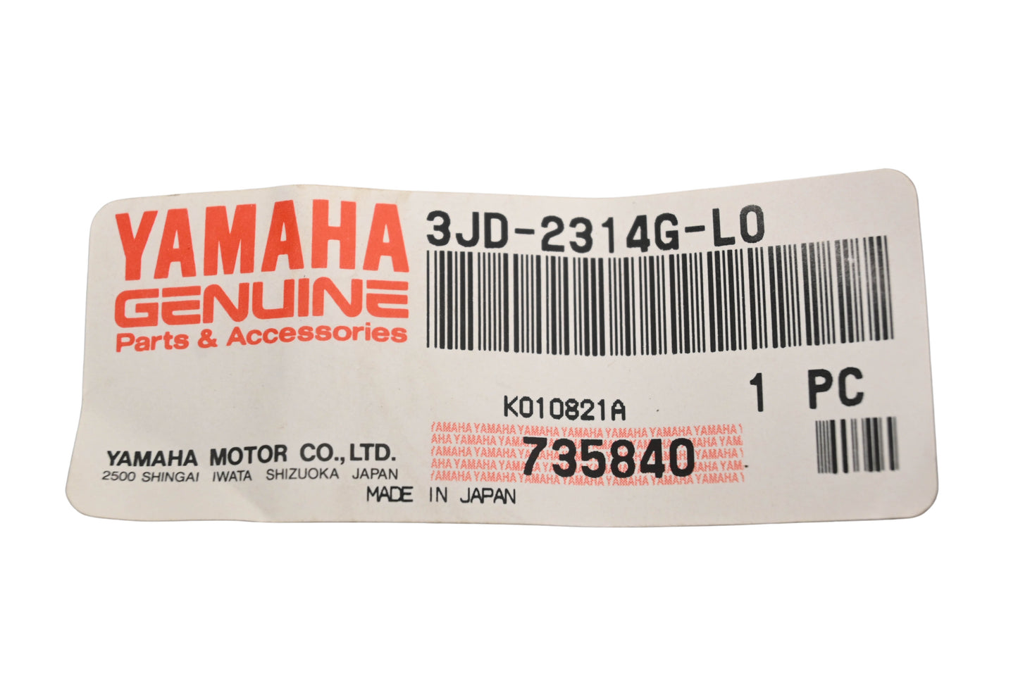 New OEM Yamaha 3JD-2314G-L0-00 Front Fork Protector Guide NOS