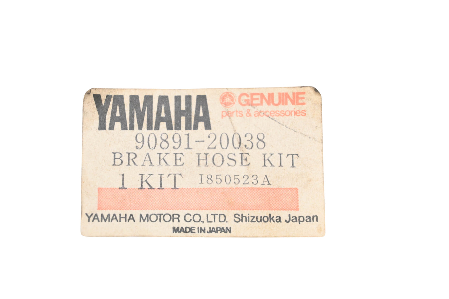 New OEM Yamaha 90891-20038-00 Brake Hose Kit NOS