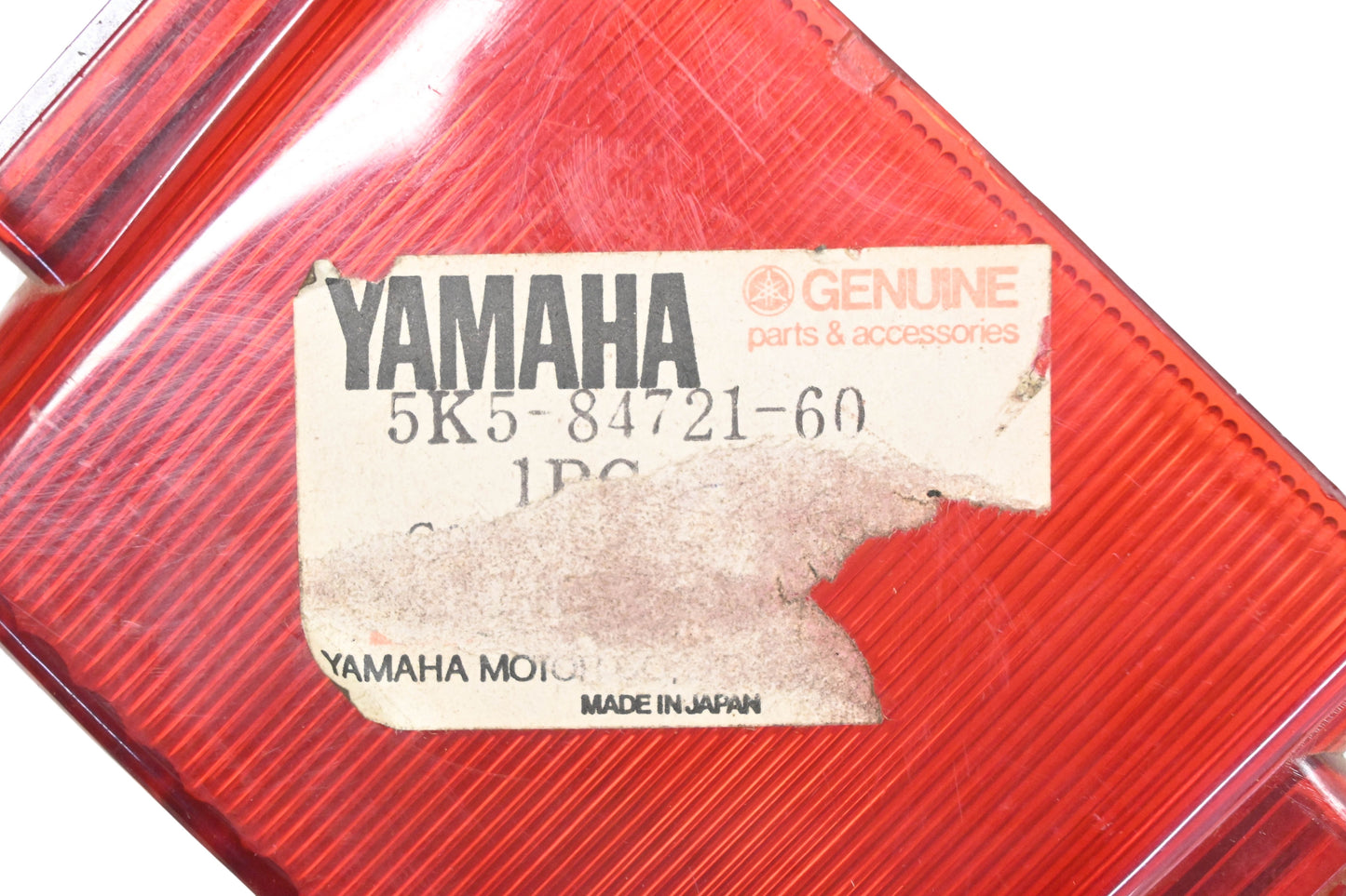 New OEM Yamaha 5K5-84721-60-00 Red Brake Taillight Lens NOS