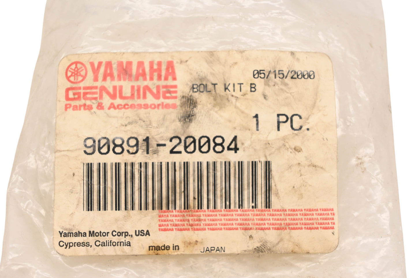 New OEM Yamaha 90891-20084-00 Brake Caliper Bolt Kit NOS