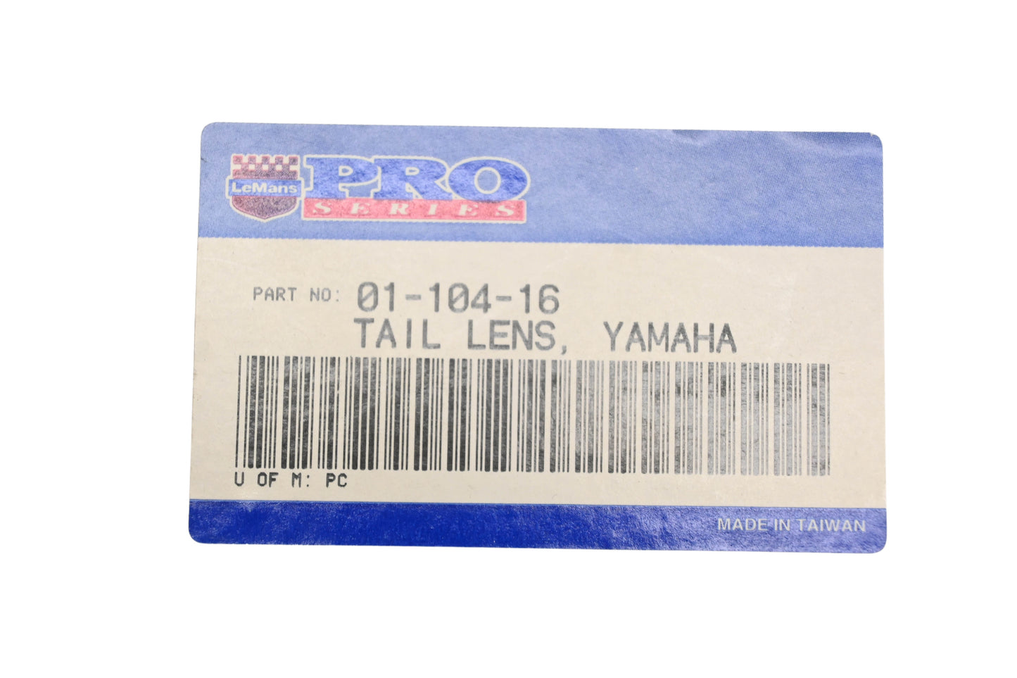 Lemans 01-104-16, 0110416 Red Taillight Lens NOS