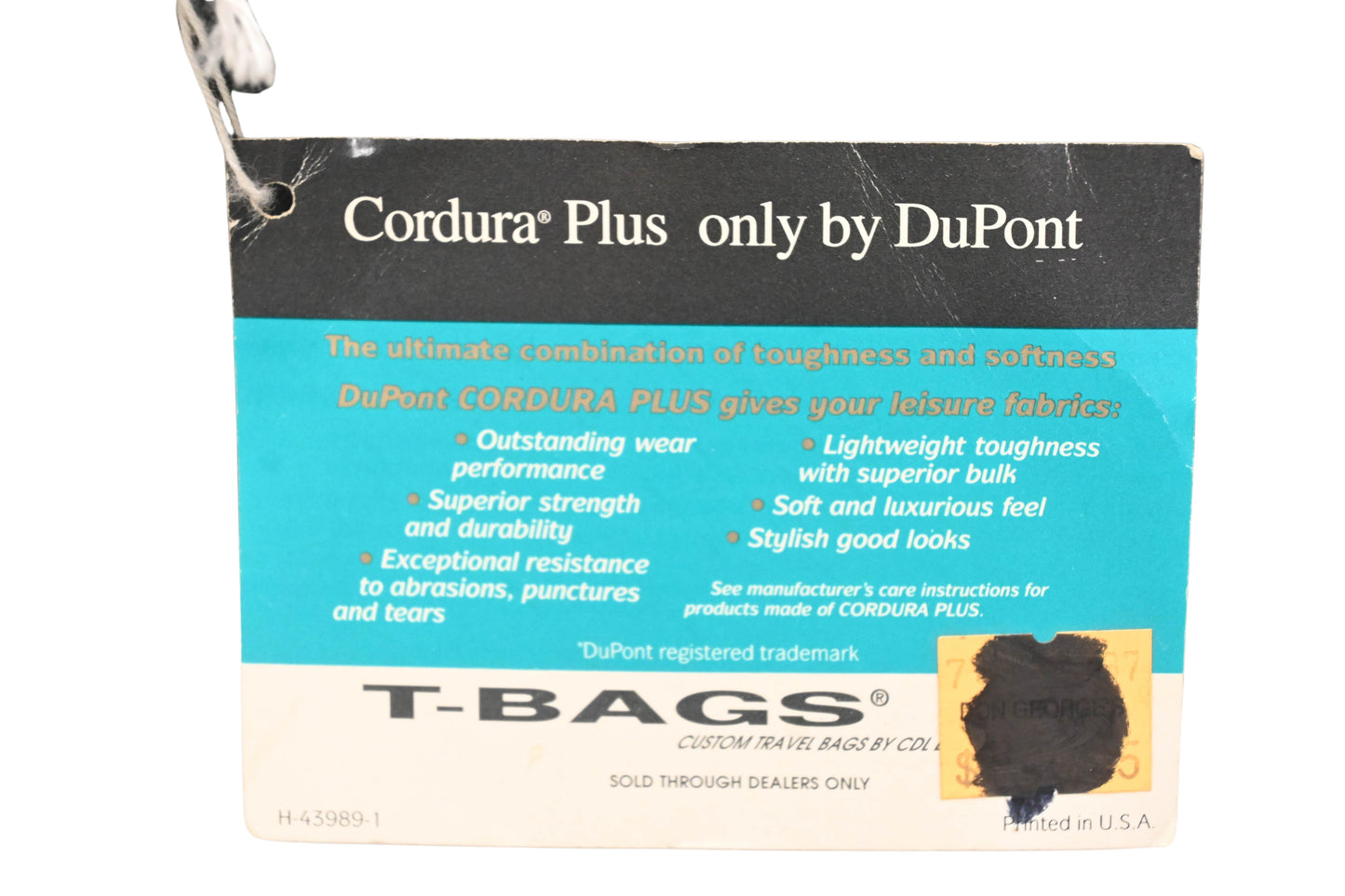 Cordura HO003-67 Black T-Bags Backpack NOS